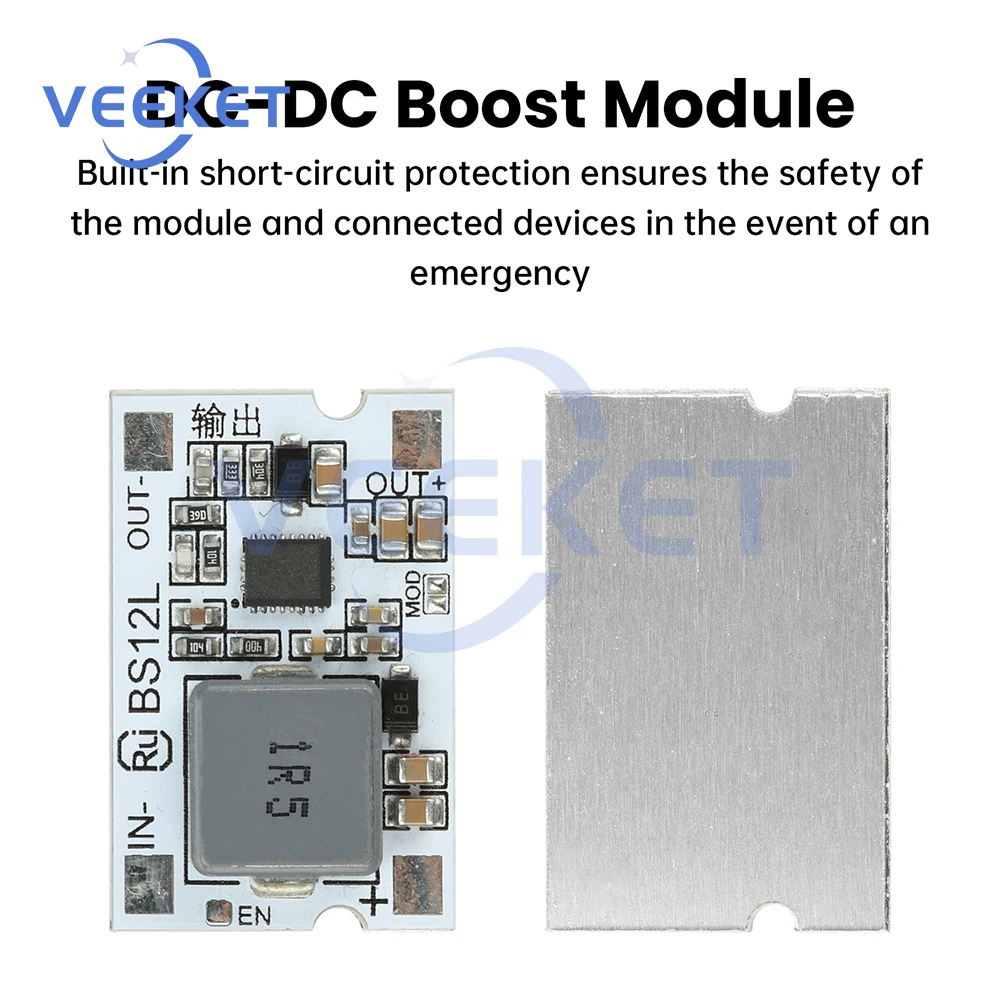 

DC-DC Boost Converter Module 3V to 12V Step Up 10A Power Supply 2.7-11V to 5V/12V Charge/Discharge Protection Booster Board