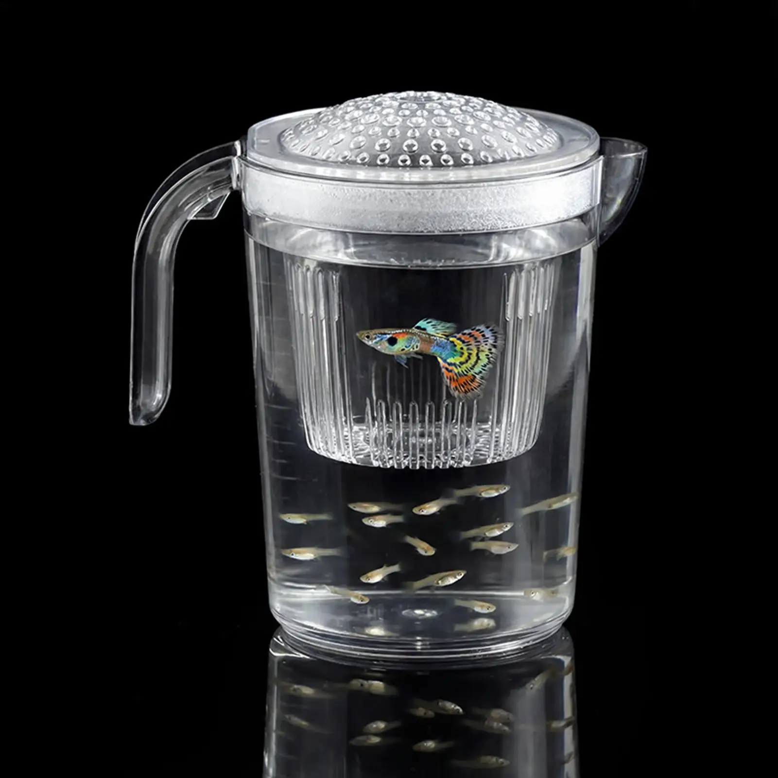 Fish Breeder Box Floating Hatchery Incubator With Handle Fish Viewing Box Hatching Cup For Aquarium Fry Protection Betta Guppy