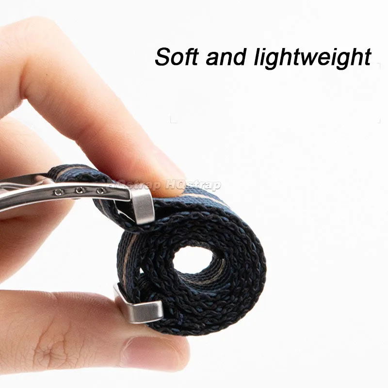 20 مللي متر 22 مللي متر قماش حزام الساعات ل رولكس ل Seiko النايلون حزام الرياضة مريحة استبدال سوار العسكرية قسط معصمه