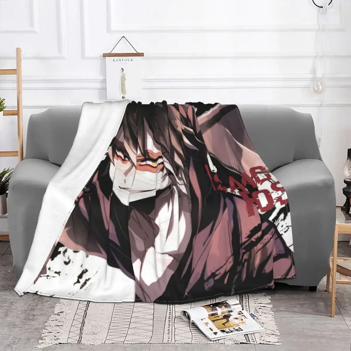 Angels Of Death Isaac Blankets Fleece Textile Decor Satsuriku no Tenshi Anime Soft Throw Blanket for Bedding Bedroom Bedspread