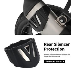 New Motorcycle Accessories Exhaust Protection Cover Exhaust Protector Guard For Ducati DesertX Desert X Rally 2022 2023 2024