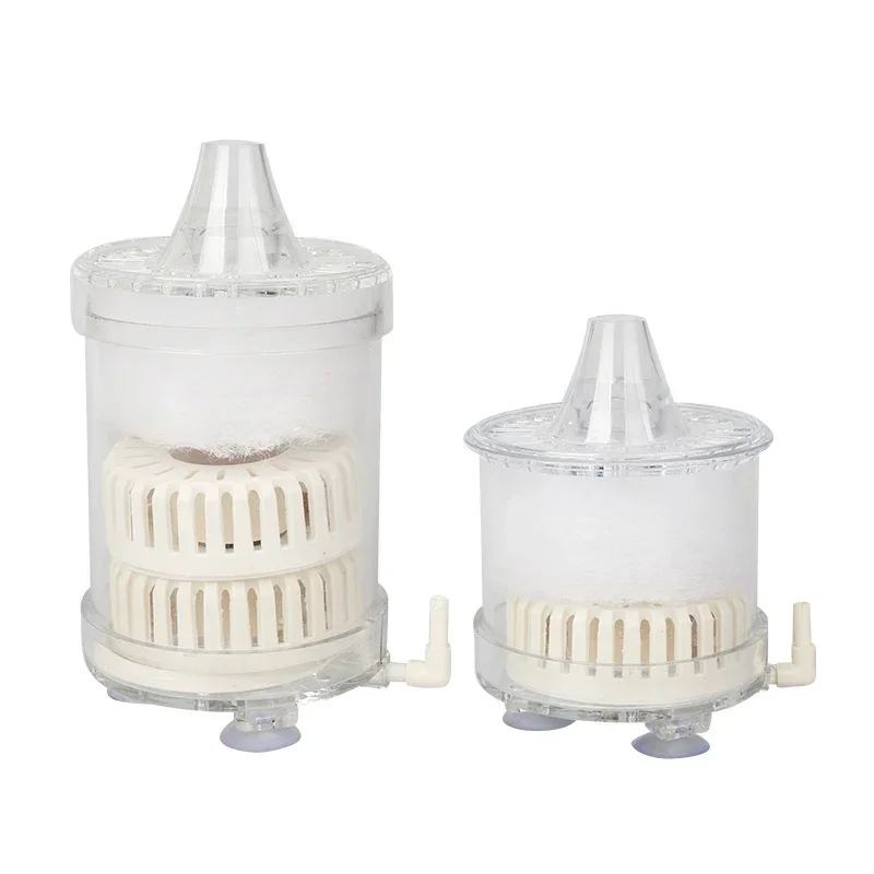 1 Pcs Aquarium Filtration Filter Mini Anti-gas-lift Filter Pneumatic Increase Oxygen Sucking Feces For Fish Aquarium