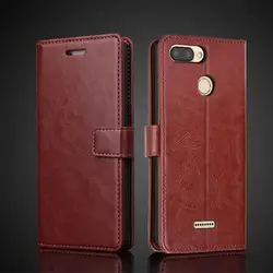 Card Holder Leather Case for Xiaomi Redmi 6 Redmi6 Pu Leather Flip Cover Retro Wallet Phone Case Redmi 6 Business Fundas Coque