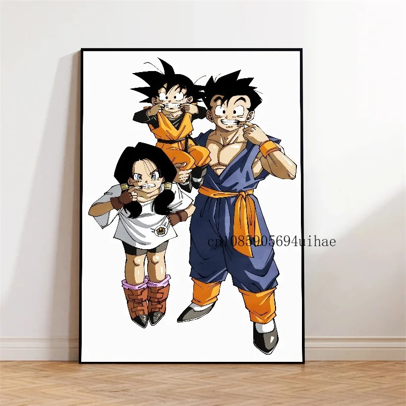 اليابان أنيمي لعبة دراغون بول سون جوكو شخصية كلاسيكية المشارك قماش الطباعة صورة معلقة الحديثة غرفة المعيشة ديكور السرير جدارية