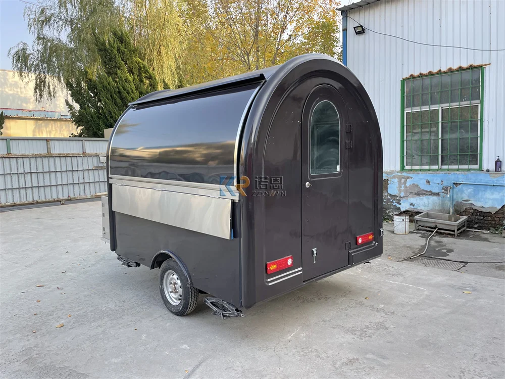 Food Truck Van Mobiele keuken Snack Pizzawagen Hotdog IJskiosk Concessie Voedselaanhangwagen Volledig uitgerust