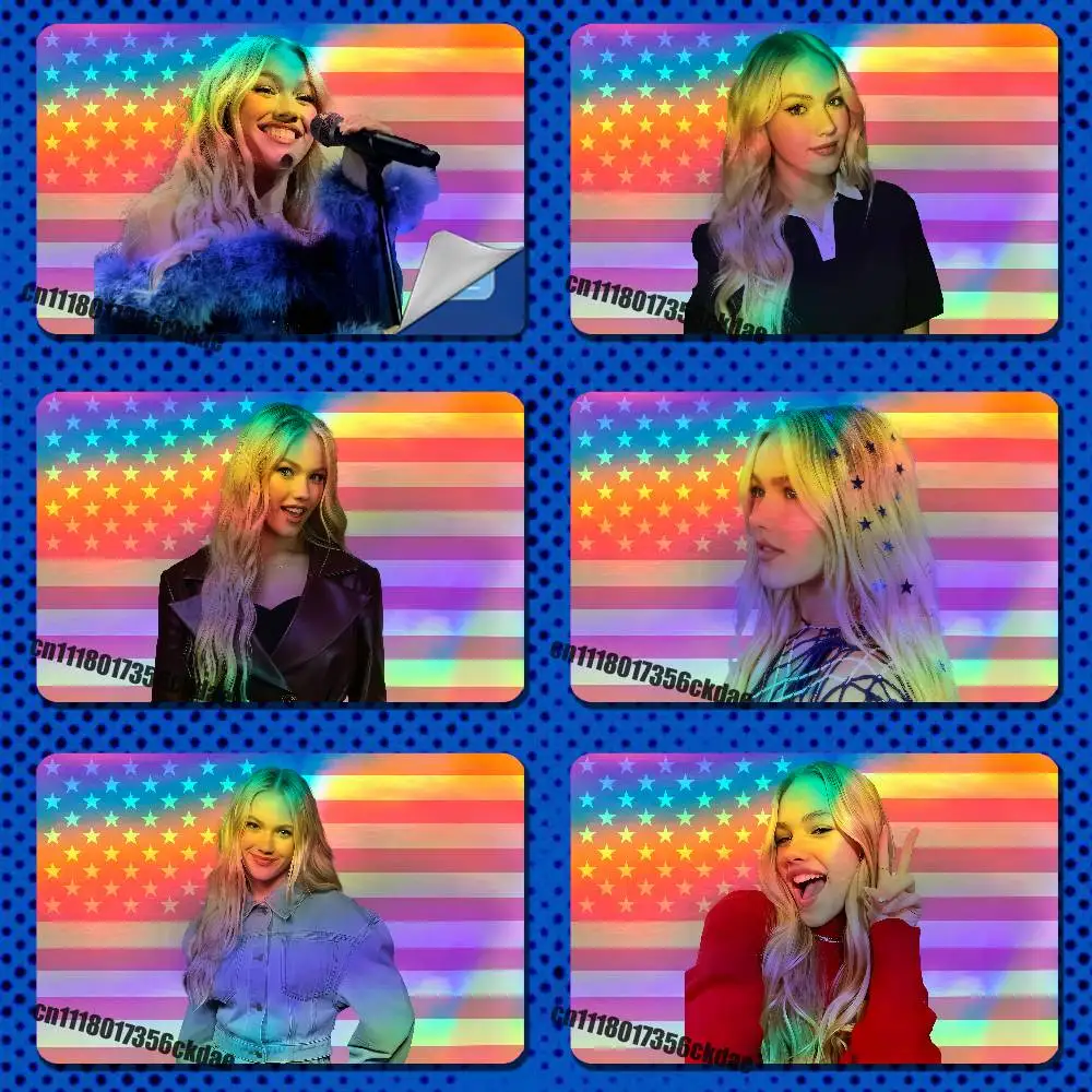 For Freya Skye Credit Bank Sticker ID Access Card Cover Skin Rainbow Color Laser Stickers Film