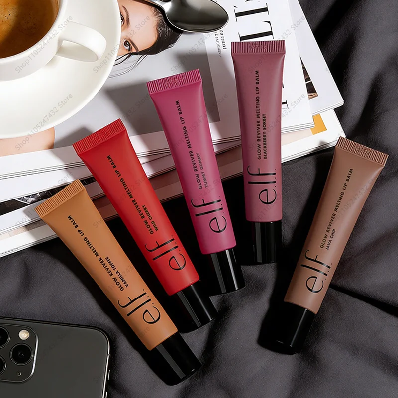 Nuevo Brillo Labial con Sabor a Fruta de Elfo en 6 Colores, Ligero, Hidratante, Nutritivo, Reparador, Mejora las Líneas de los Labios y la Sequedad ﻿ Cosmético con Color
