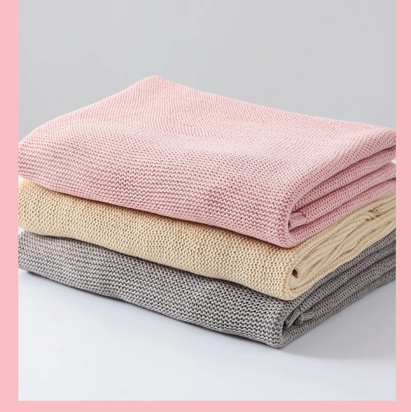 

Вязаное детское одеяло для новорожденных, одеяло для дивана, мягкое детское пеленальное одеяло для мальчиков и девочек, одеяло для кроватки, коляски