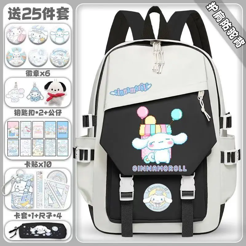 Sanrio Cinnamoroll Cute Large-capacity Backpack for Female Students with Good Looks and Reduced Burden