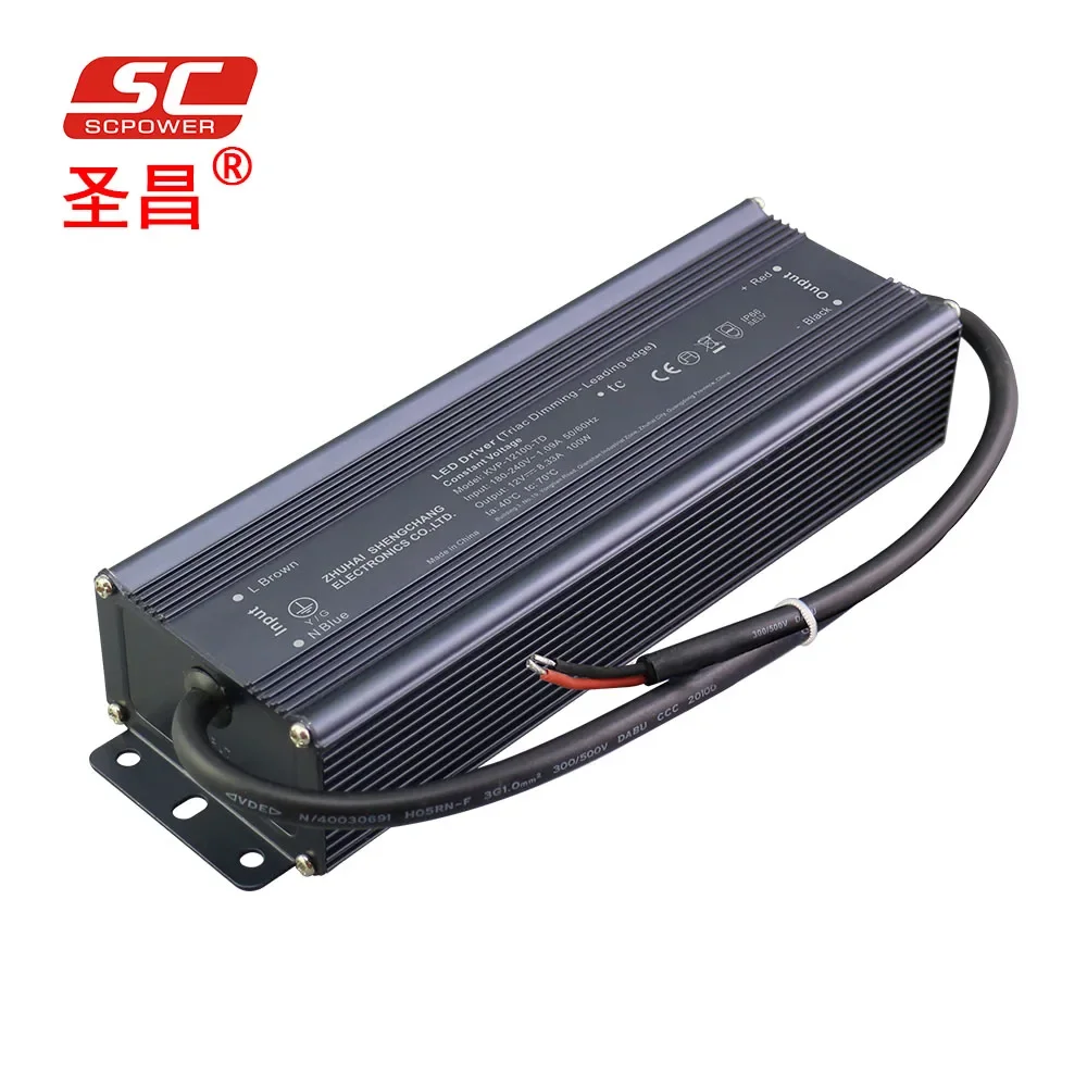 sc power thyristor dimming 12v 24v dc power supply 100w led driver for led kitchen light