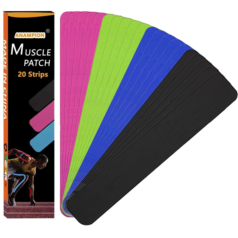 

20pcs Kinesiology Tape Precut Mix Set Elastic Athletic Sports Tape Waterproof Breathable Latex Free Tape for Ankle Wrists Knees