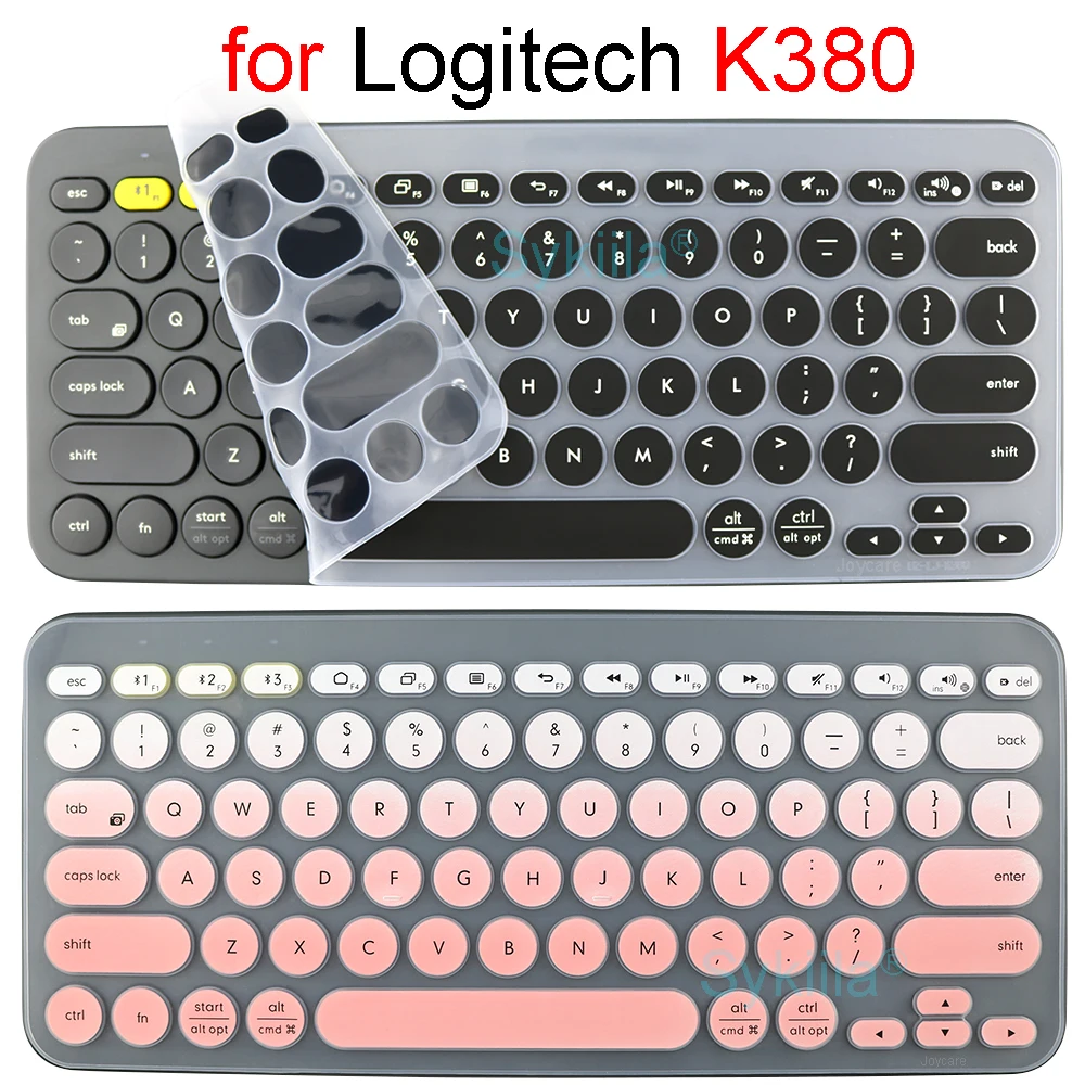 

K380 Keyboard Cover for Logitech K380 for Logi Wireless Silicone Protector Skin Case Film TPU English Korean Pink Clear Black