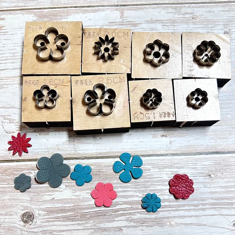 Manual leather goods manual DIY laser customized knife die DIY manual multiple flower knife die leather tools