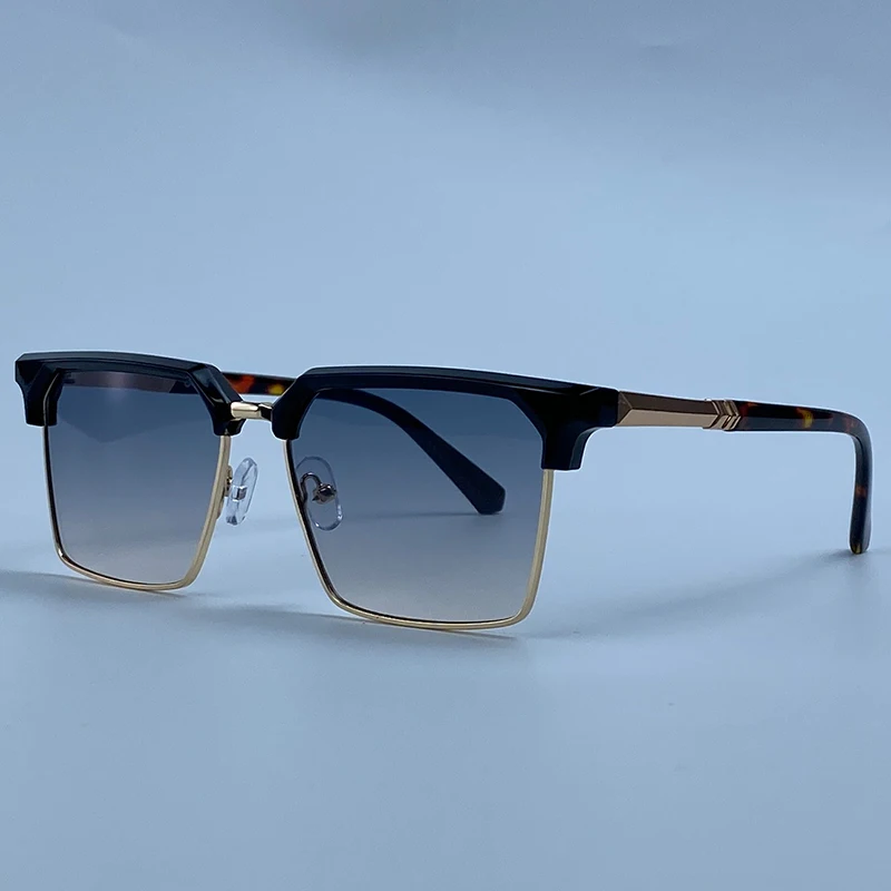 2026 Luxuriöse Übergroße Quadratische Sonnenbrille für Herren Y2K Punk Designer Futuristische Vintage Outdoor-Sonnenbrille für Männer Fahrbrille Eyewear – Detail 16