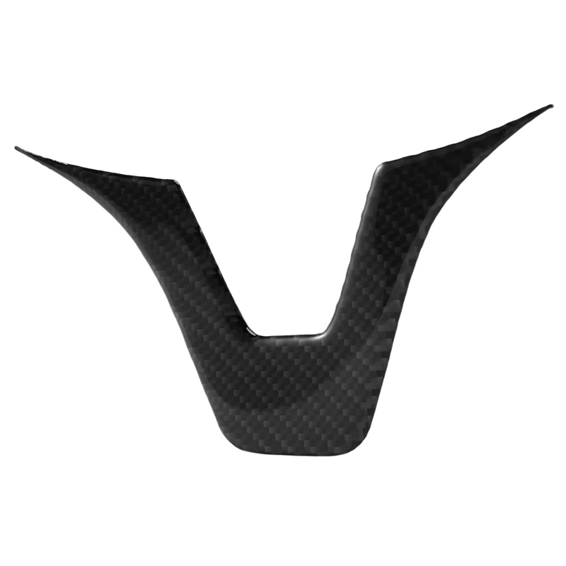 Carbon Fiber Interior Sticker, Steering Wheel Emblem Sticker,Fit for Mercedes C-Class W204 W205