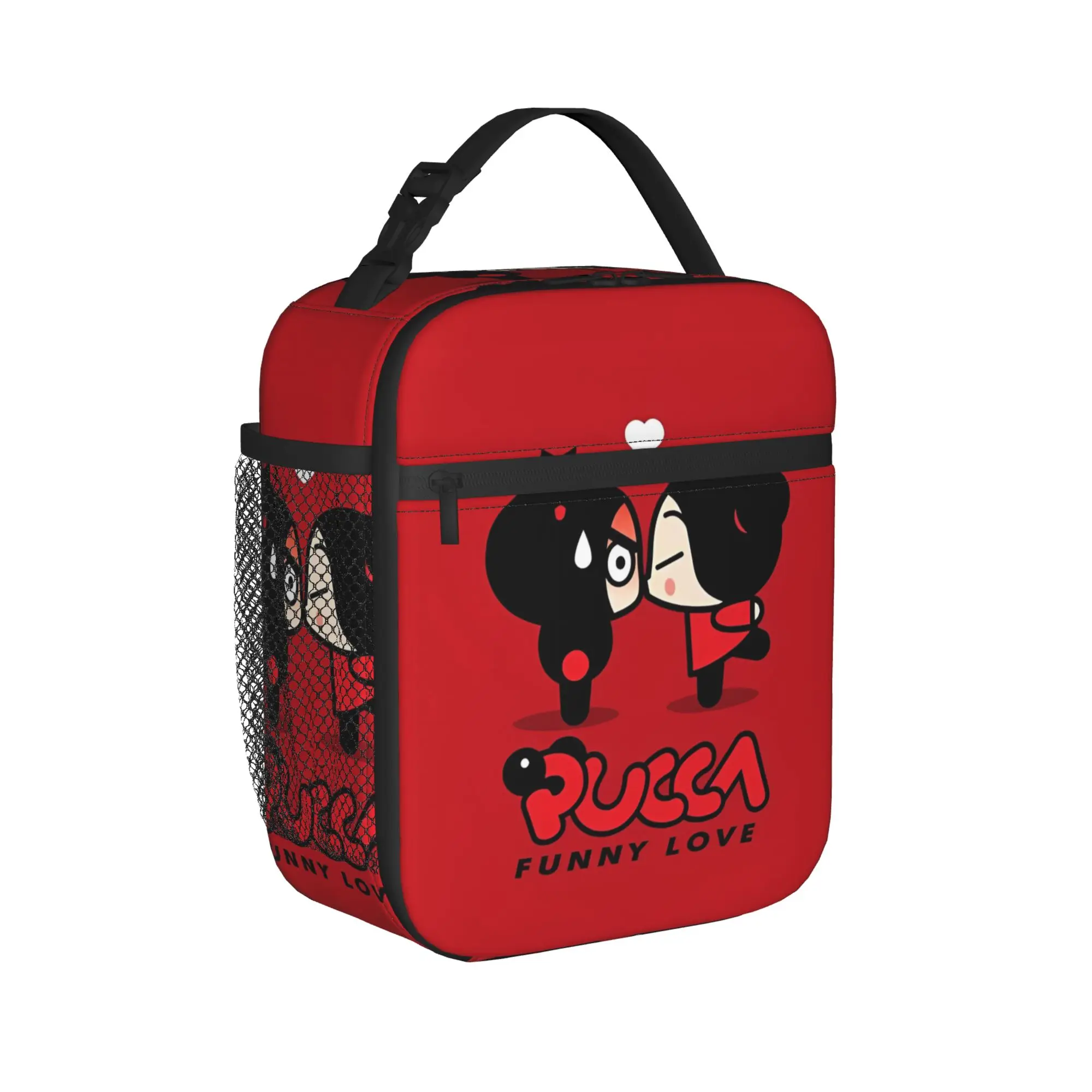 Pucca  Garu Love  Insulated Lunch Bags Thermal Bag Reusable,Lunch Container  Leakproof Tote Lunch Box Food Handbags