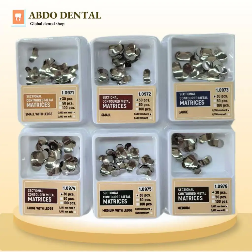 of Cross-sectional Profile Matrix of TOR VM Matrix System Used in Dental Clinic for Dental Materials and Dental Parts 100Pcs/Box
