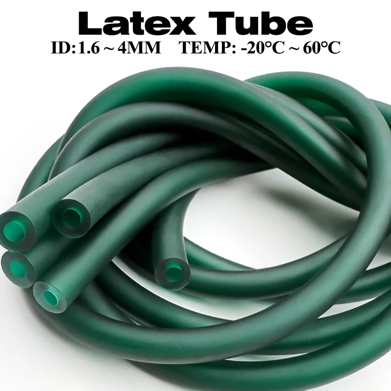 Natural Latex Tube ID1.6-4mm 1-5M Antifreeze High Resilience Strong Tensile Catapult Hose for Slingshot DIY Making
