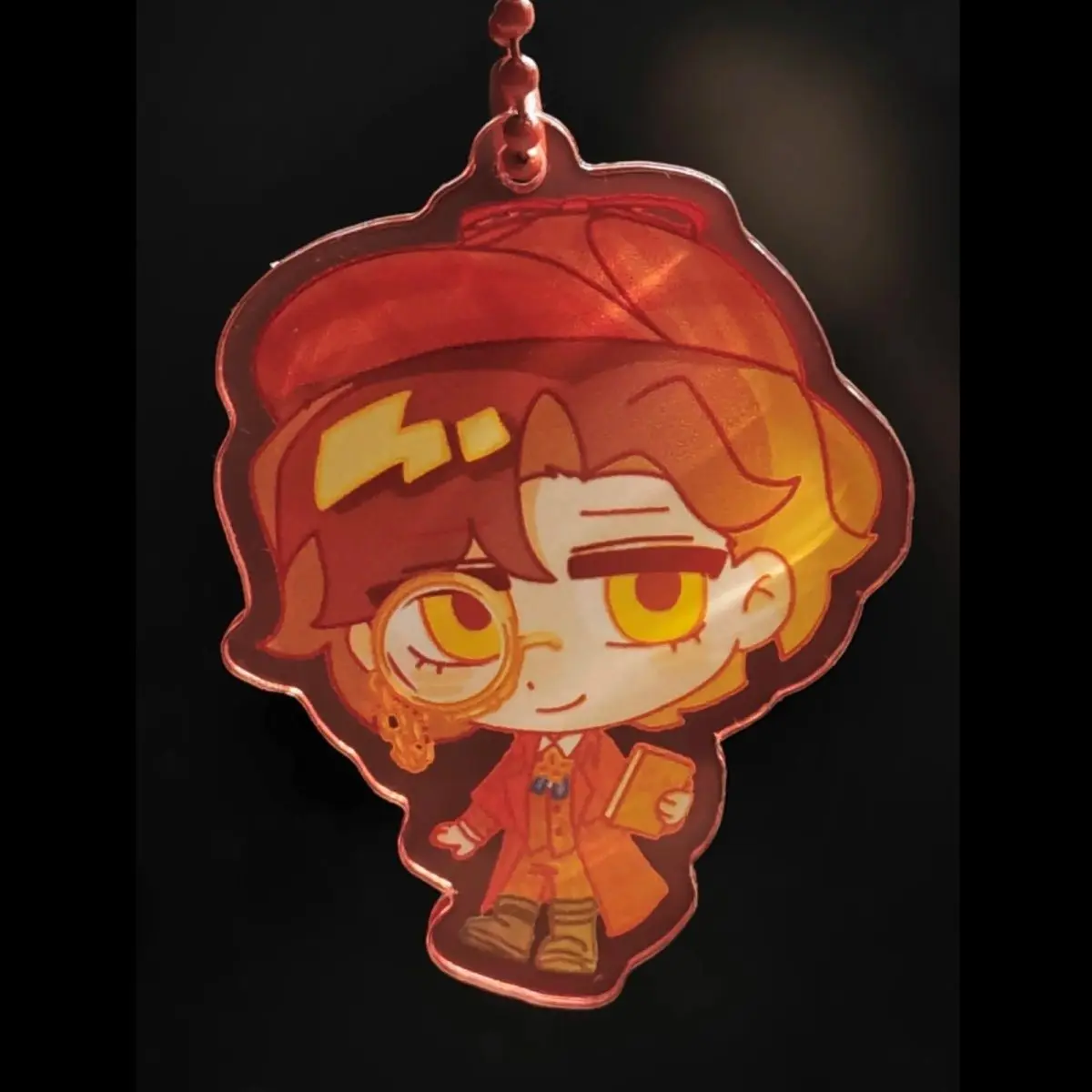 Orpheus Novelist Anime KeyChain ‌Identity V Men Key Chain for Women Cartoon Cosplay Creative Figure Acrylic Keyring Pendant Gift
