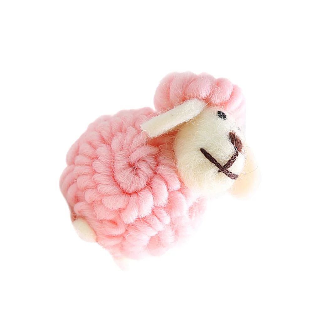 

Sheep Decoration Mini Ornament For Christmas Tree Desktop Party Christmas Decoration Decor Pink Hanging Pendant
