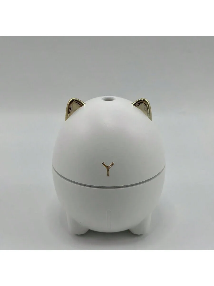 1pc novo umidificador de gato gordo, umidificador de aromaterapia portátil mini gato usb com suplemento de água