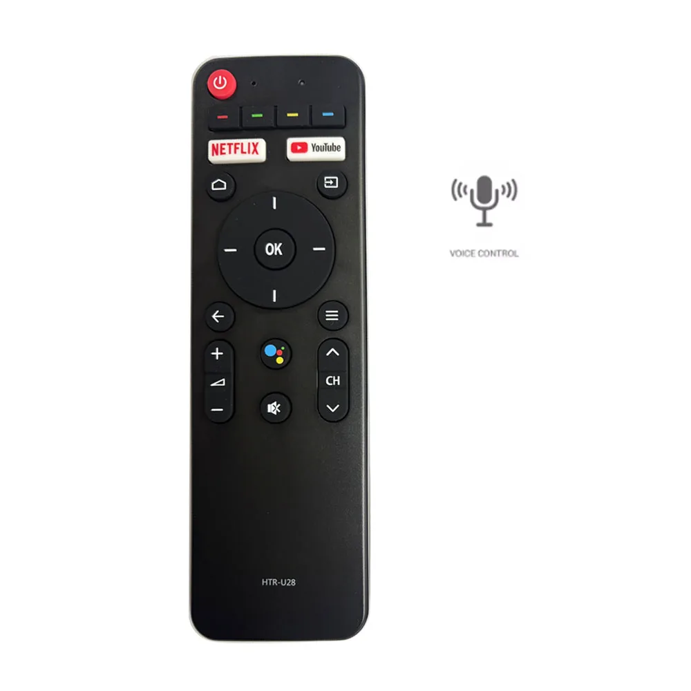 Voice Bluetooth Remote Control HTR-U28 For Haier Smart Android TV H50S6UG H55S6UG H65S6UG Replacement TV Controller With Netflix