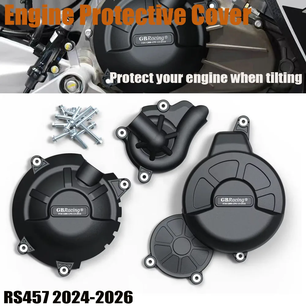 

For Aprilia RS457 2024-2026 motorcycle engine modification,latest high-strength clutch customized protective cover accessories