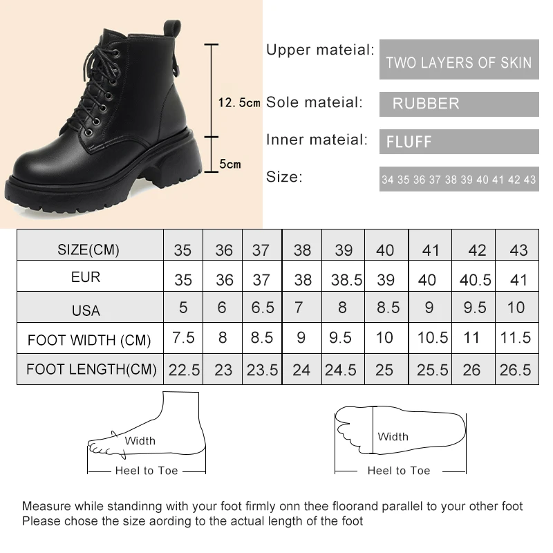 DIMANYU Women's Boots British Wind 2025 New Genuine Leather laidies Ankle Boots Mid-heel Winter Warm Women's Snow Boots