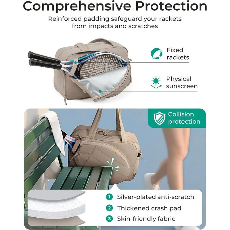 Large Capacity Tennis Racket Bag Lightweight Pickleball Racquet Bag 2026 Unique Design Padel Pickeleball Badminton Tenis Handbag