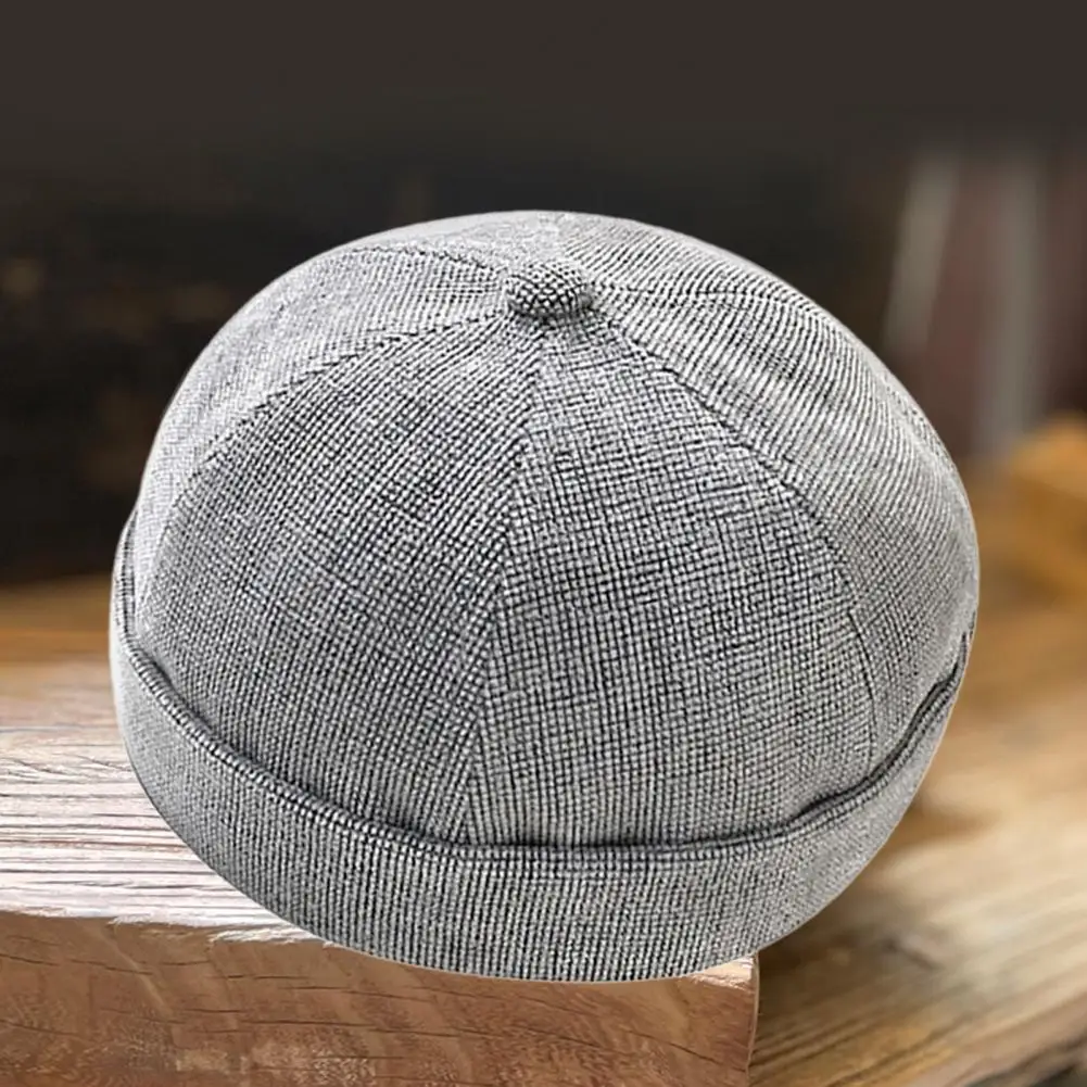 Unisex czapka Beanie bez ronda taśma mocująca jednolity kolor regulowana elastyczna czapka Docker czapka czapka