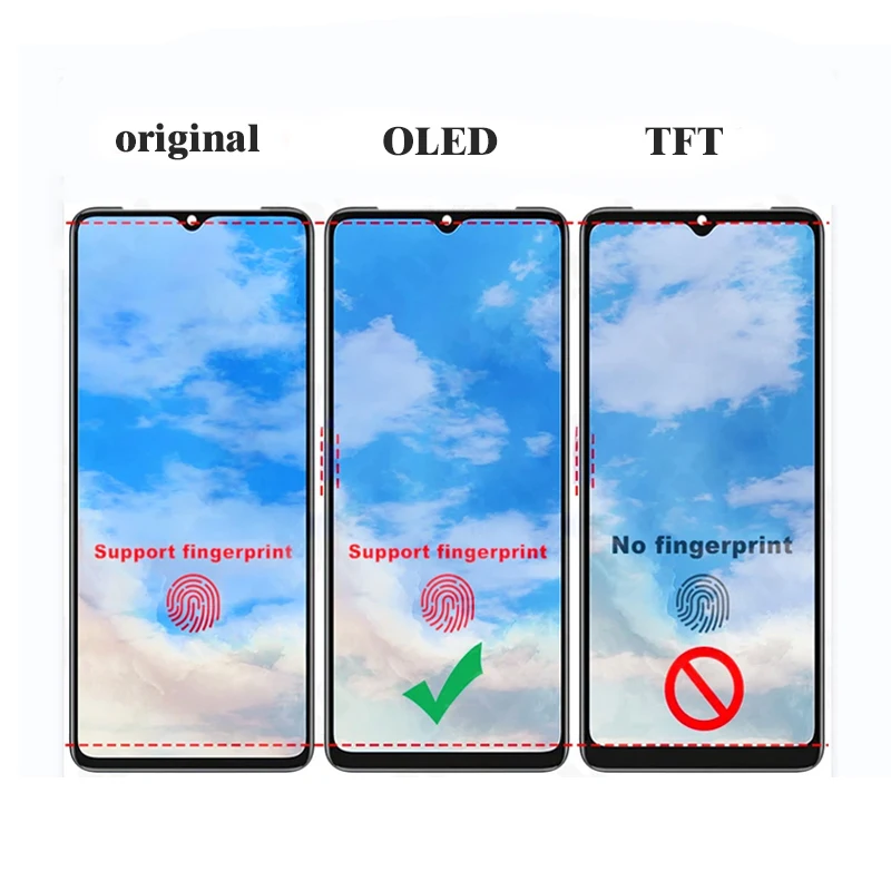 Untuk OPPO Reno3 Pro 4G Layar LCD Layar Sentuh Rakitan Digitizer untuk Reno3 Pro 4G CPH2035 CPH2036 Tampilan LCD