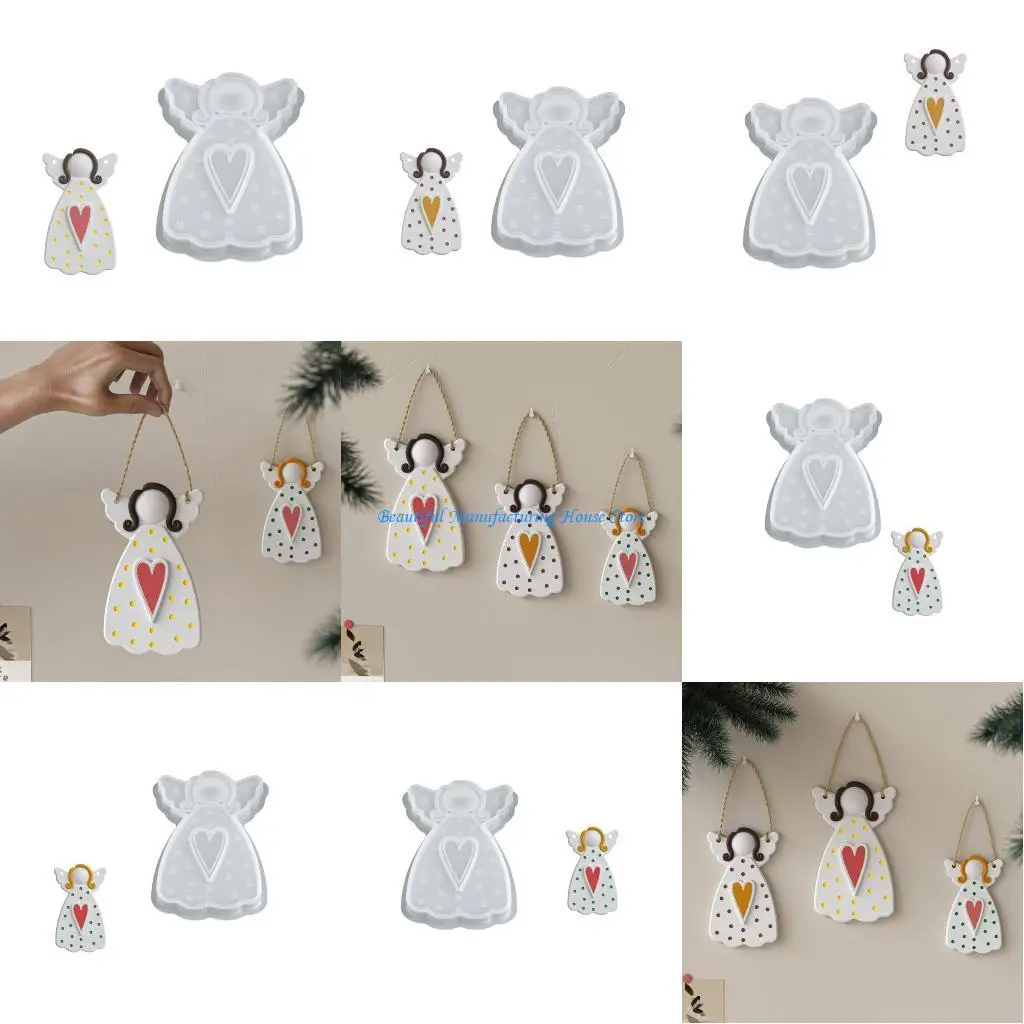 

E56A Flexible Angel Wing Silicone Pendant Mold For DIY Resin Jewelry Making And Individualized Gift Accessories