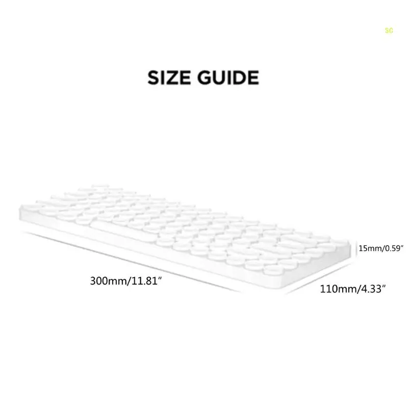 แล็ปท็อปกันน้ำแป้นพิมพ์ป้องกันซิลิโคนป้องกันฝุ่นฟิล์มสำหรับ B303 B305 คีย์บอร์ดไร้สาย Dropshipping