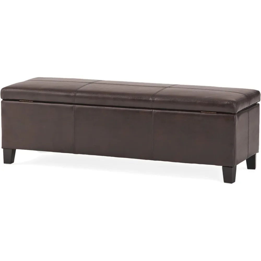 Anime Brown Storage Stool, Frete Grátis Móveis, Corredor Sala de estar Home PU Stool