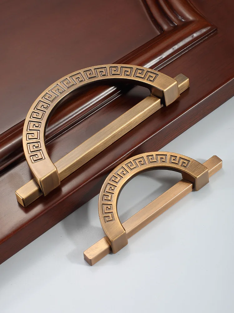 Chinese Round Handles Drawer Pulls and Knobs Cabinet Furniture Hidden Recessed Flush Handle Sliding Hinged Door Handle Hardware