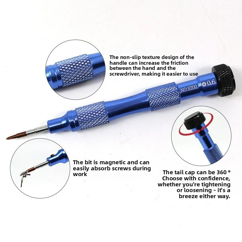 5pcs Color-Coded Precision Screwdriver Set S2 Steel Bits for Phone and Electronics Repair