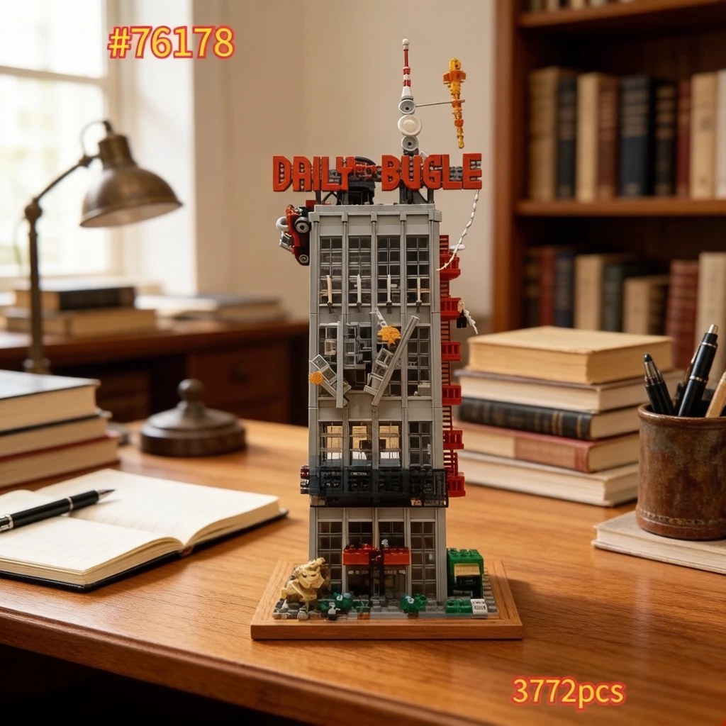 

The Daily Newspaper Office 3772 Pcs Building Blocks Sets 76178 Compatible with Legoed Particles Suitable for Christmas Gifts