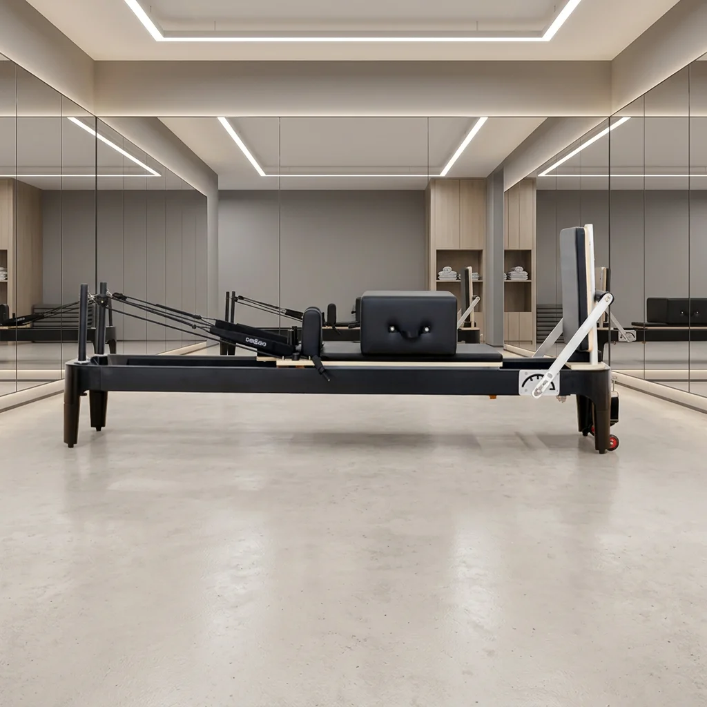 

Aluminum Alloy Pilates Reformer Bed Durable Home Yoga Pilates Studio Training Equipment