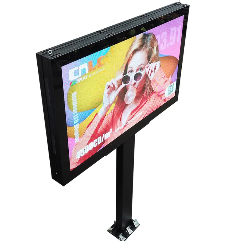 LED billboard Outdoor LED advertising screen 3 to 10 sqm Street Pole LED Advertising digital signage Player IP65