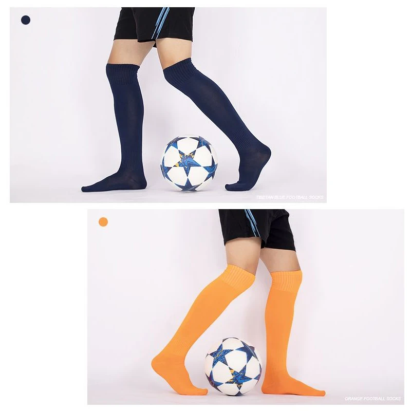 Chaussettes longues respirantes au-dessus du genou pour enfants et adultes, chaussettes de sport de plein air, football, football, rugby, volley-ball, baseball, hockey