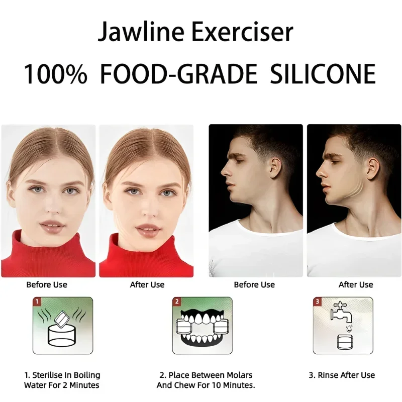 U Shape New Facial Jaw Exerciser And Neck Toning Jawline For Men Women Face Muscle Trainin Resistance Levels Double Chin Reducer