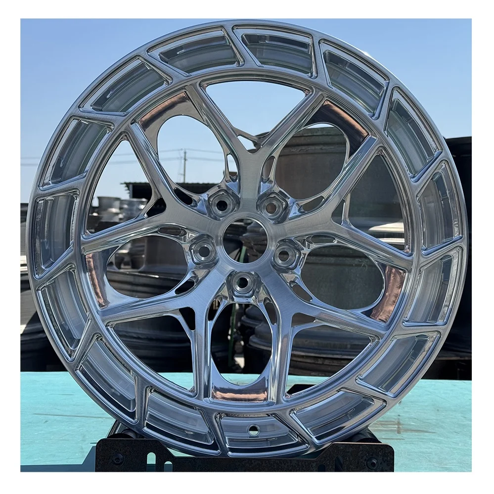 21 22 23 بوصة 6061-T6 عجلات سيارة مصنوعة من خليط معدني مخصصة نحى عجلة قطعة واحدة مزورة لسيارات BMW مرسيدس أودي بورش لاند روفر #1