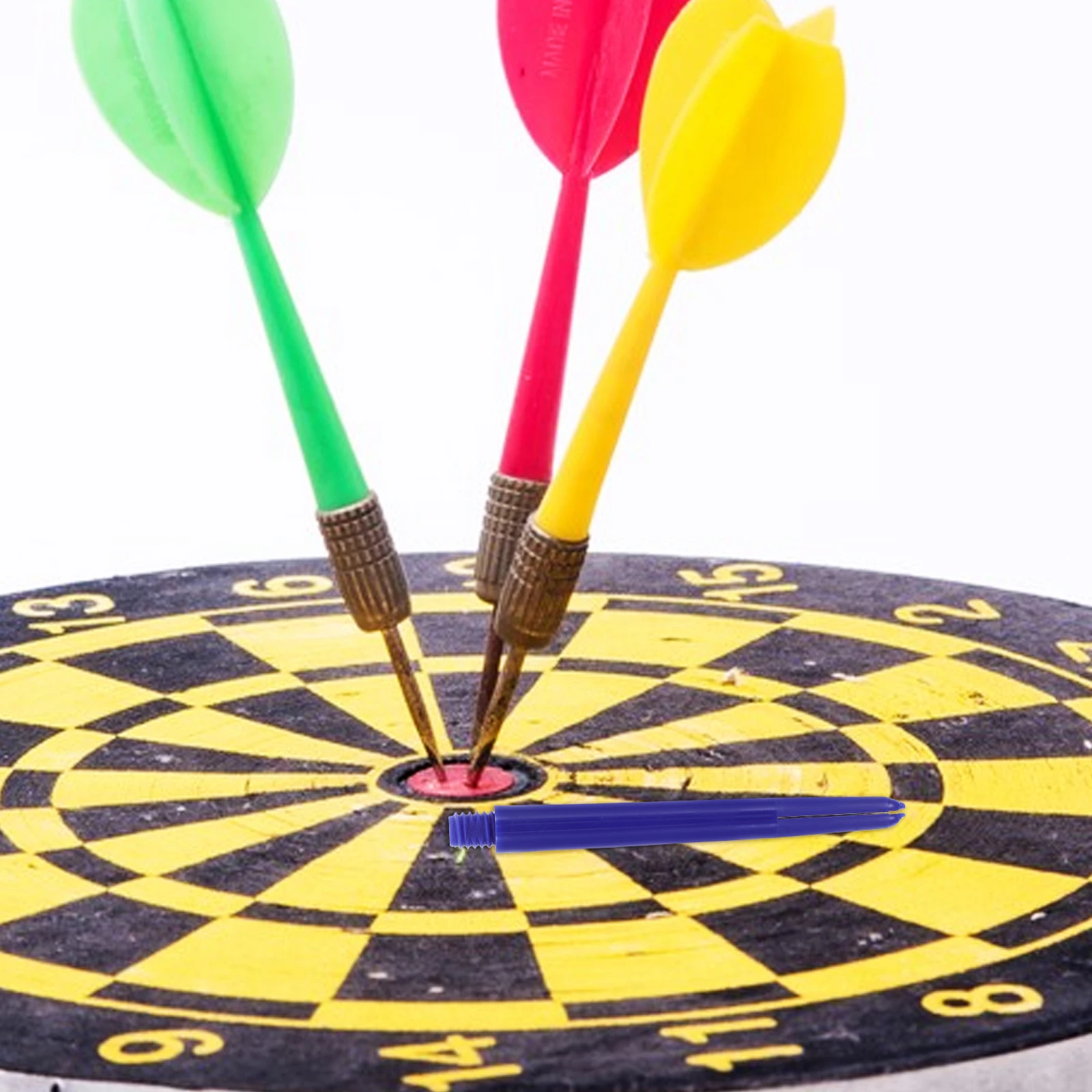 Conjunto de eixos rosqueados de 20 peças, hastes de dardo de nylon reutilizáveis e leves para desempenho de voo estável, acessórios de dardo internos