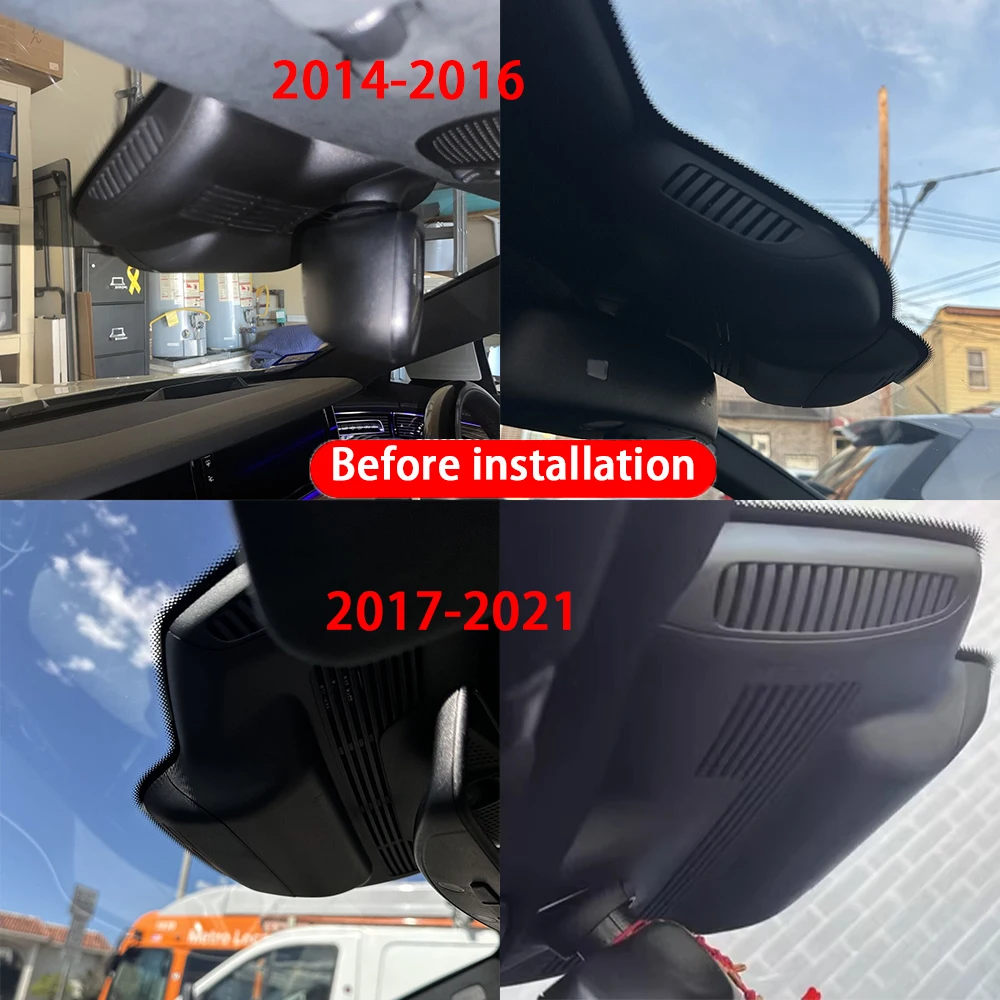 for Mercedes Maybach Benz S Class W222 C217 A217 2014-2021 4K Front Rear Camera Dash Cam Wifi Plug and Play Video Recorder