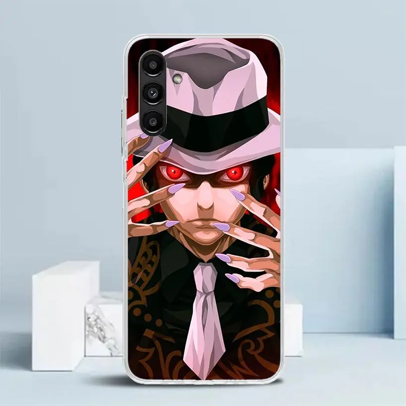 Demon Slayer Kibutsuji Muzan Phone Case For Samsung Galaxy A15 A14 A13 A12 A55 A54 A53 A52 A35 A34 A33 A32 A25 A24 A23 A22 A04S