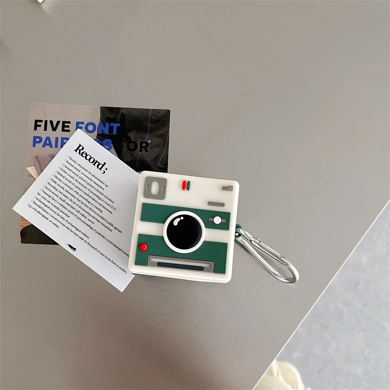 Cute Case For Samsung Galaxy Buds2 pro/Buds pro/Buds 2/Buds Live Cartoon Camera game earphone Cover with Hook for Buds 2 Pro