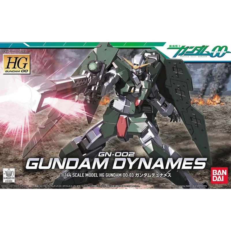 

В наличии: Оригинальная модель Bandai HG 1/144 Gundam Dynames, новая, в коробке, фигурка аниме-персонажа, игрушка-модель.