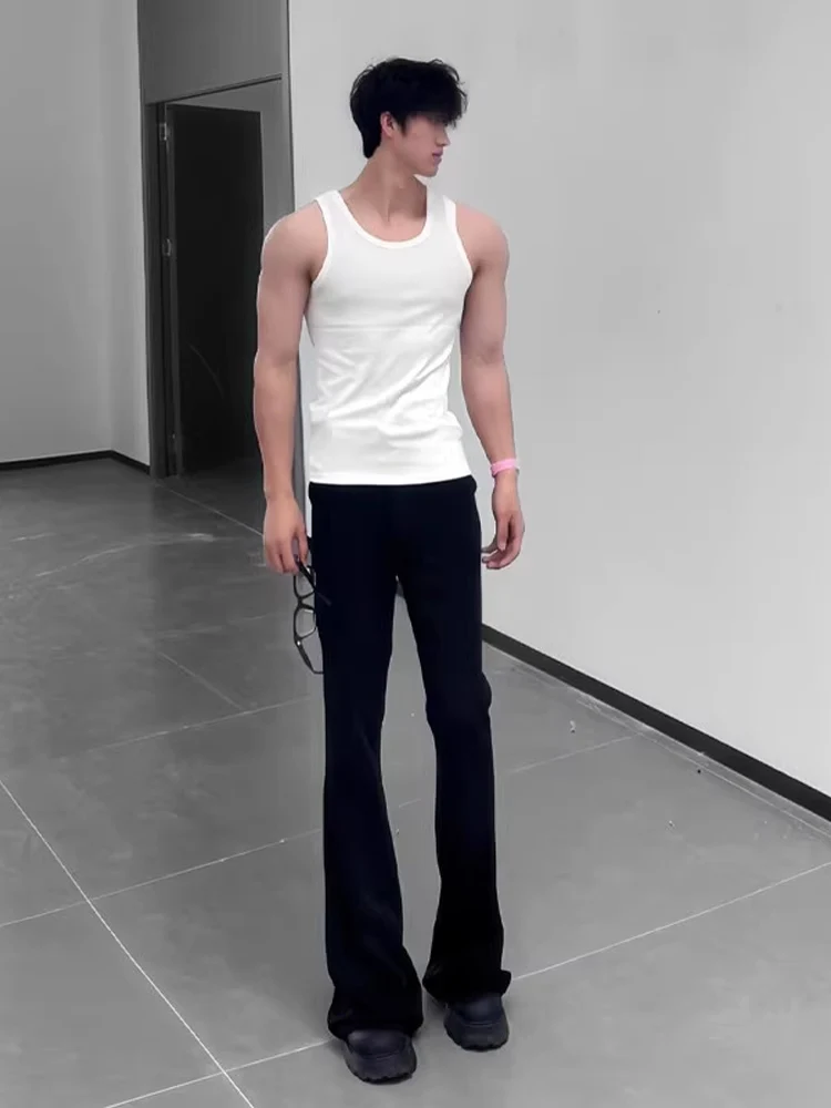 

Slim Fit Bla Jeans Men's Summer Thin CleanFit Extended Length Jeans High Waist Straight Leg Jeans Wear Resistant Casual Jeans