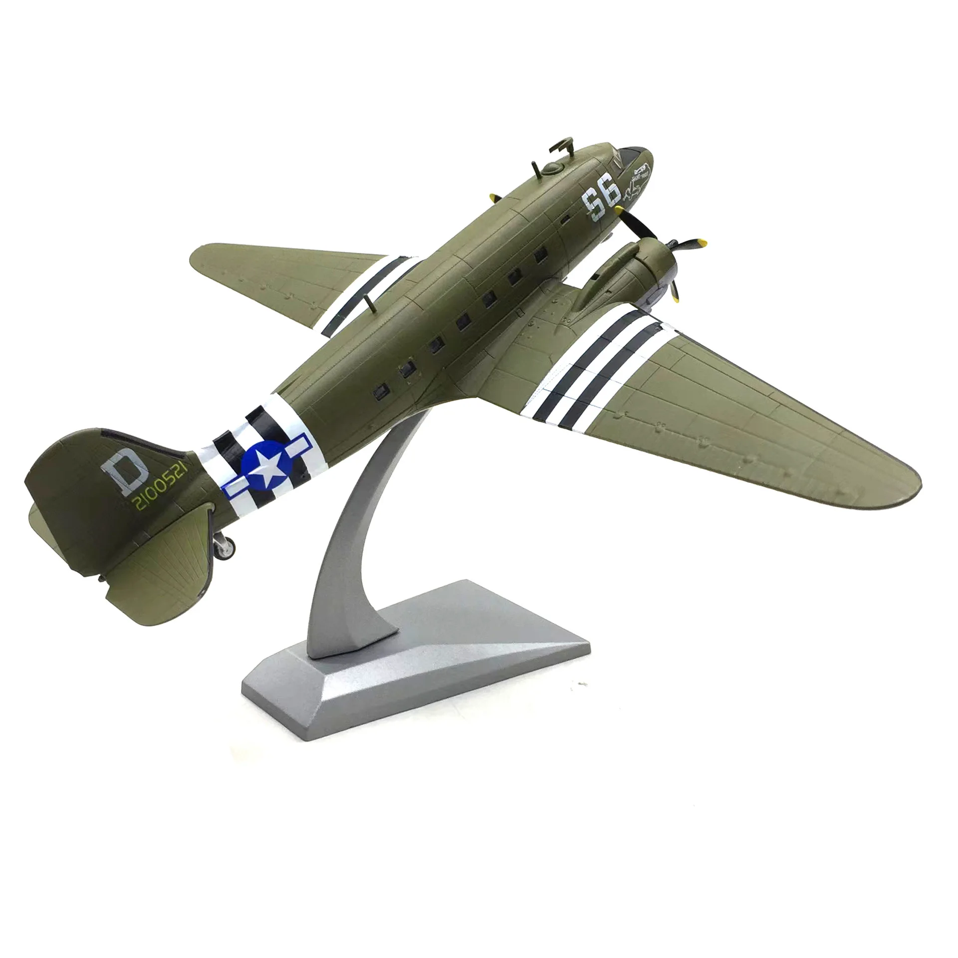 

1:100 Scale Douglas C-47 Dc3 Transport Fighter Simulation Alloy Aircraft Model