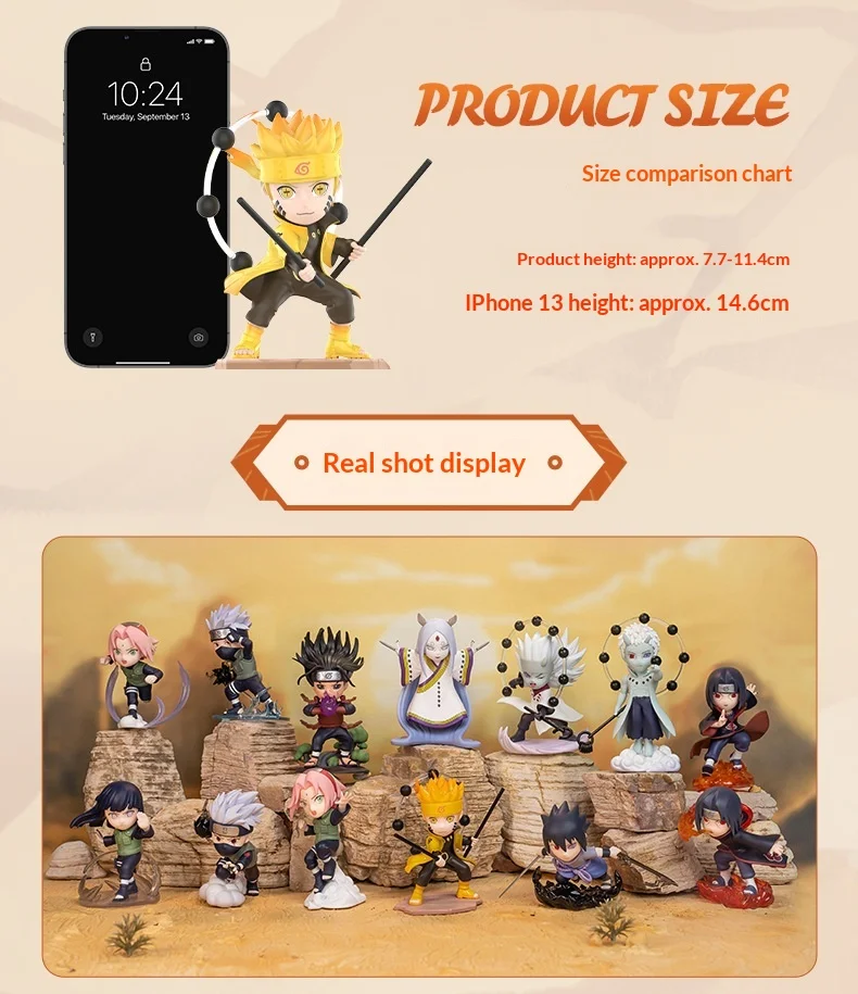 Echte POPMART Naruto Fourth Great Ninja War Blind Box Anime Sammler-Actionfigur Naruto Uzumaki Dekoration Weihnachtsgeschenk – Detail 8